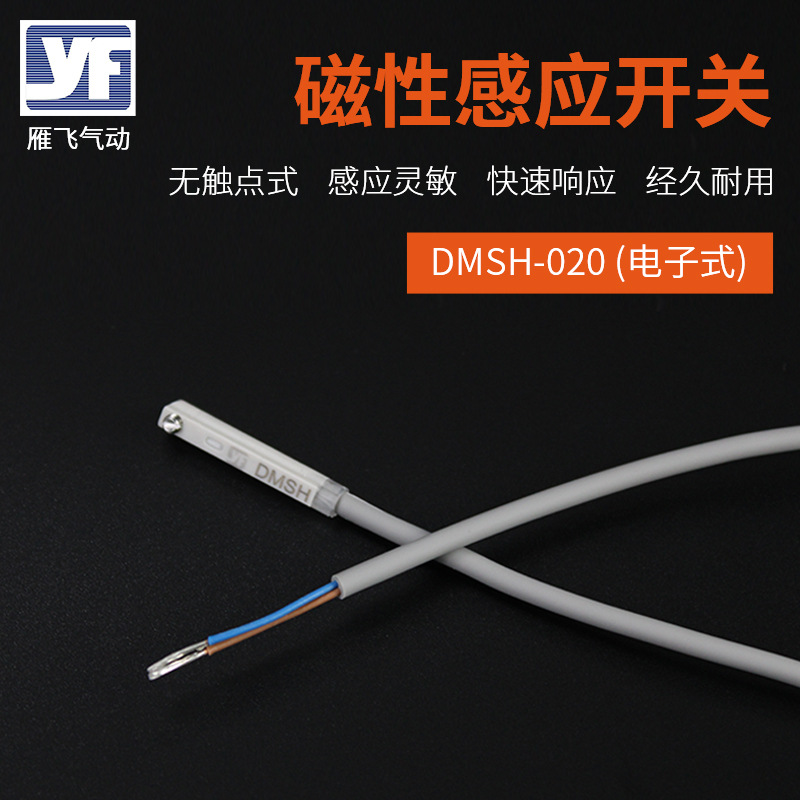 磁性开关DMSH-020气缸感应开关磁性接近开关传感器电子式两线常开