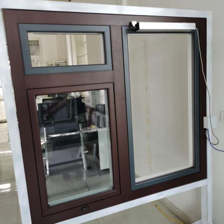 Broken bridge aluminum fire-resistant window, fixed flat open aluminum window, with good sound insulation, noise reduction, and airtightness