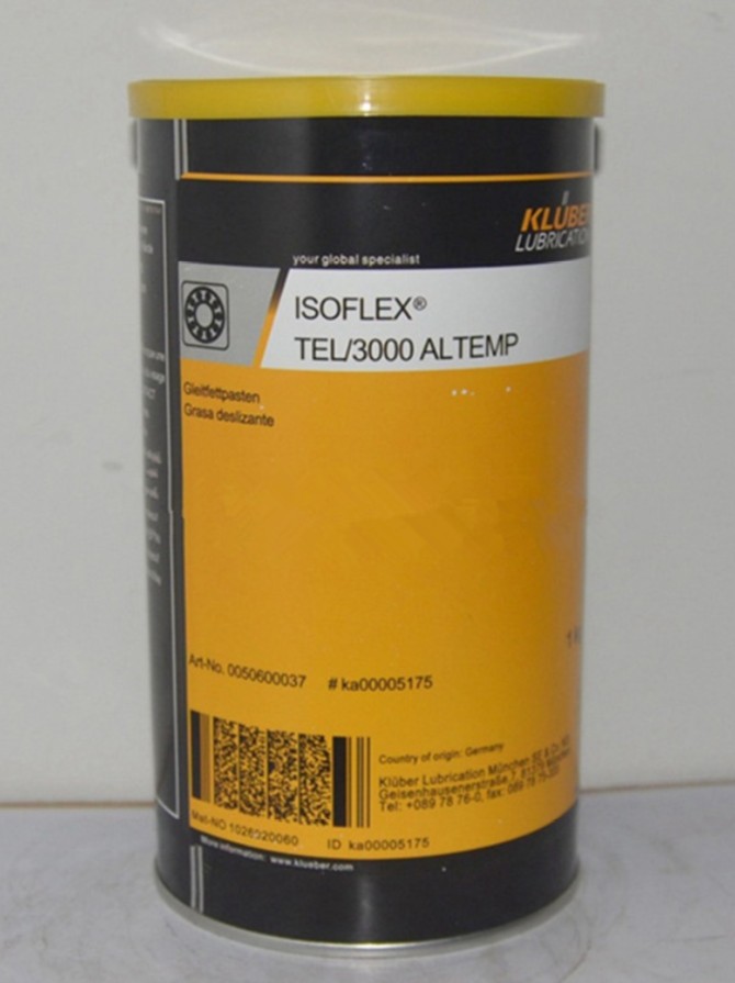 克鲁勃ISOFLEX TEL/3000 ALTEMP 锯齿形导轨纺织机低摩擦润滑脂