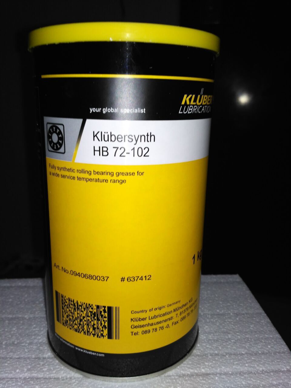克鲁勃Klubersynth HB72-52,72-102,74-401,HBE94-401,HIP84-401