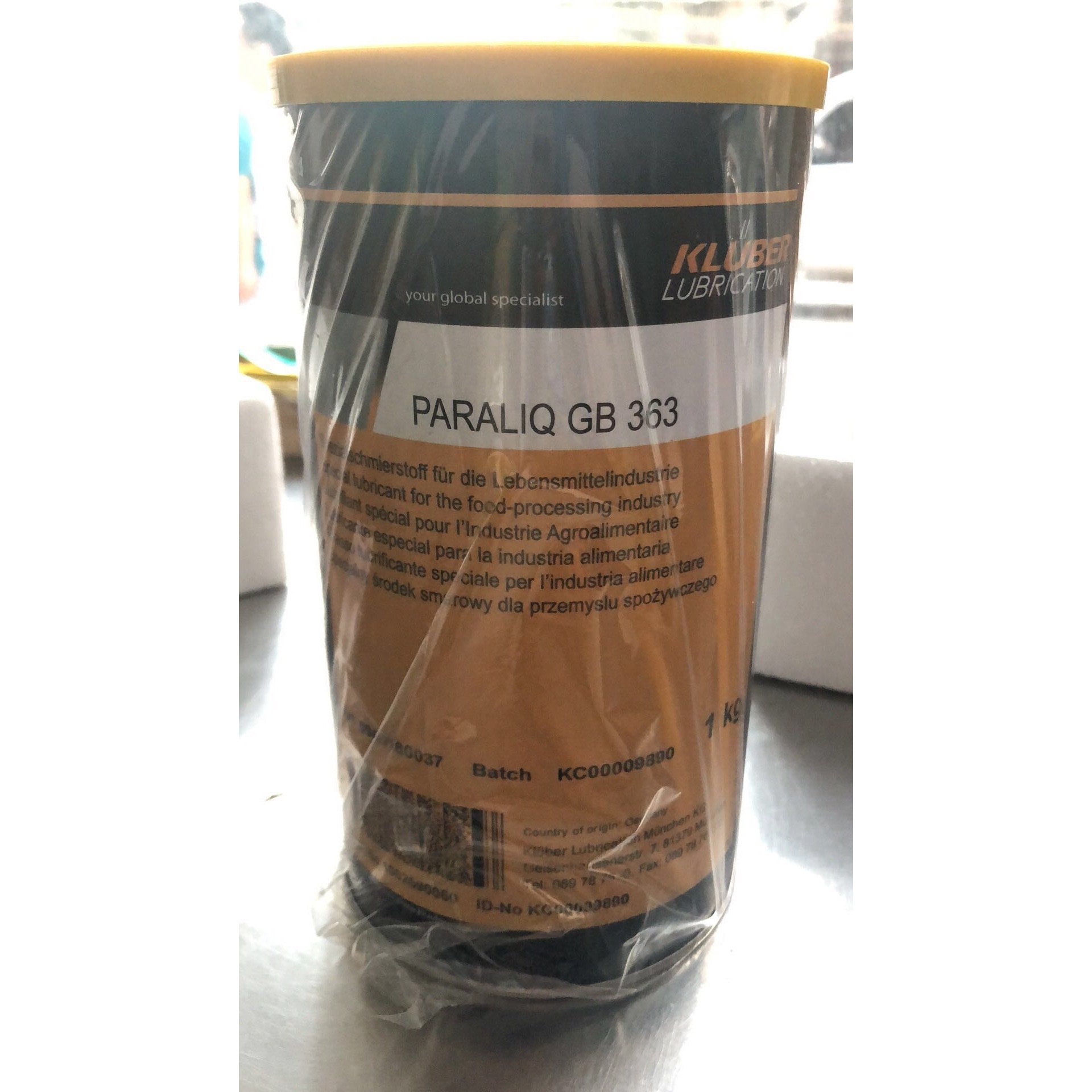 克鲁勃黄油KLUBER PARALIQ GB363 用于食品工业中的水龙头润滑脂