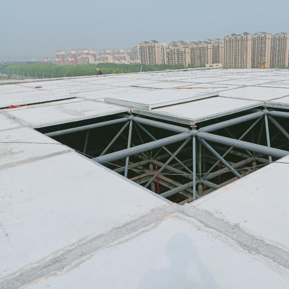 Producing 120mm steel frame lightweight panels and thermal insulation roof panels for Hengdao Zhongyuan 3