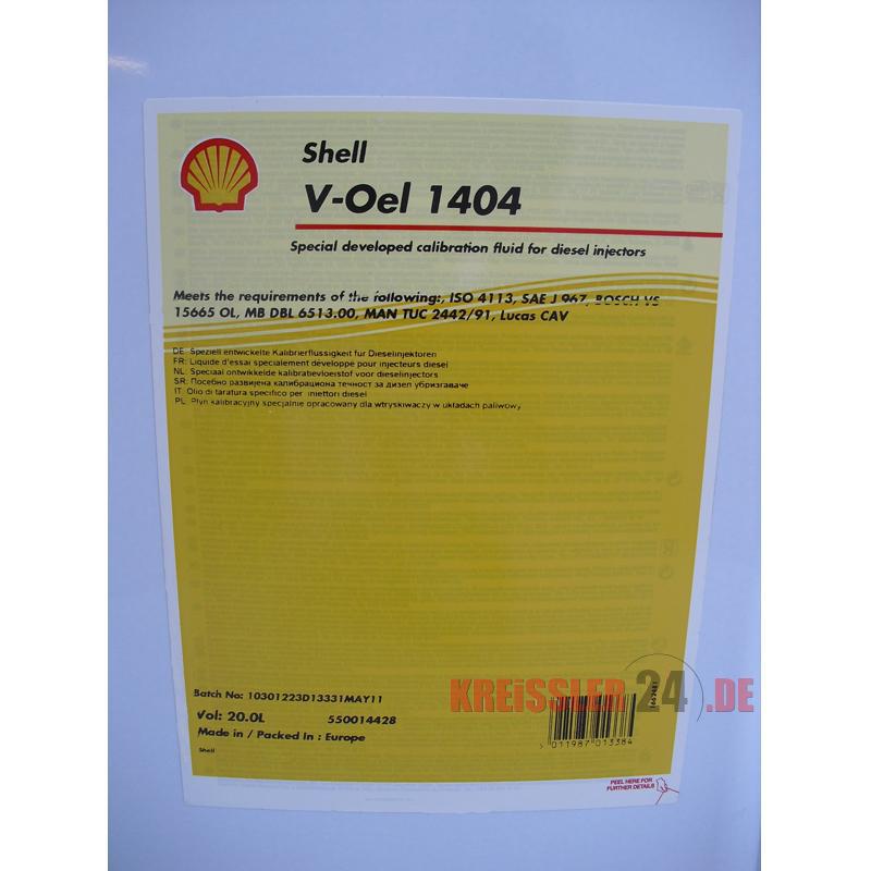 柴油喷射器校准液 壳牌Shell V-Oel1404柴油机油泵校准液 润滑油