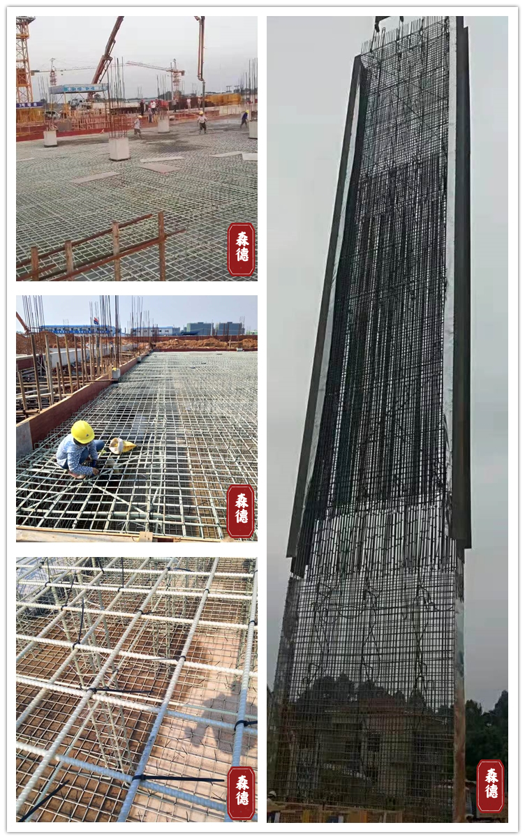 Glass fiber reinforced plastic (GFRP) composite reinforcement material for civil engineering, directly supplied by Zehnder manufacturer