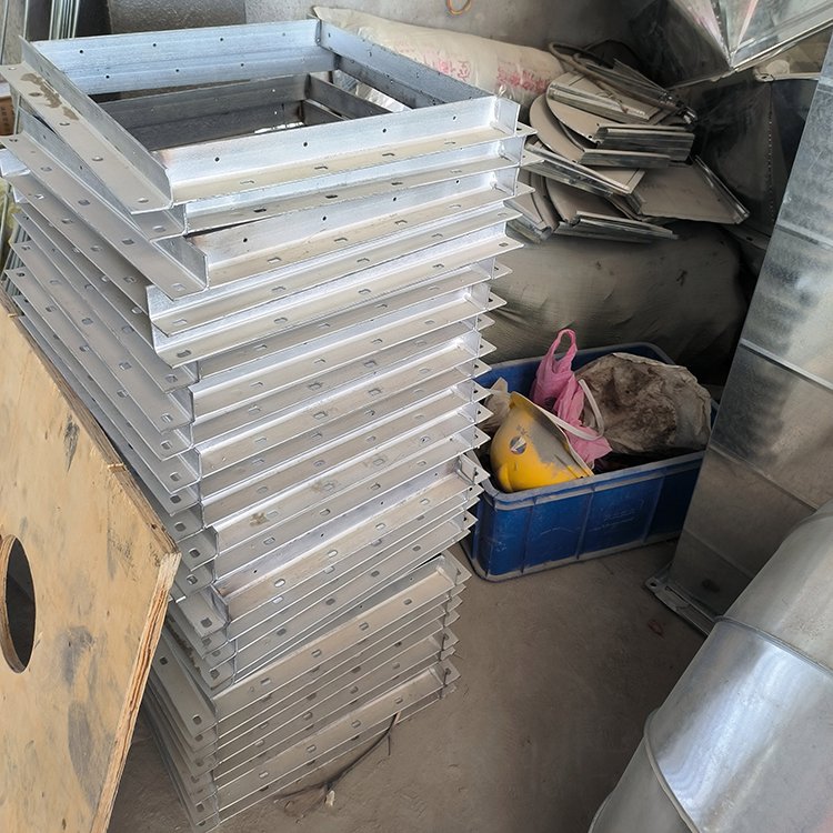镀锌风管法兰连接 镀锌板圆形焊接角铁厂家 耐磨质量好 九洲汉通