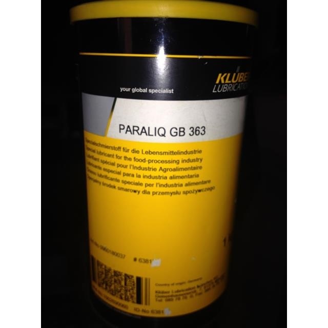 克鲁勃食品级2号黄油 KLUBER PARALIQ GB363 通用 食品级润滑脂