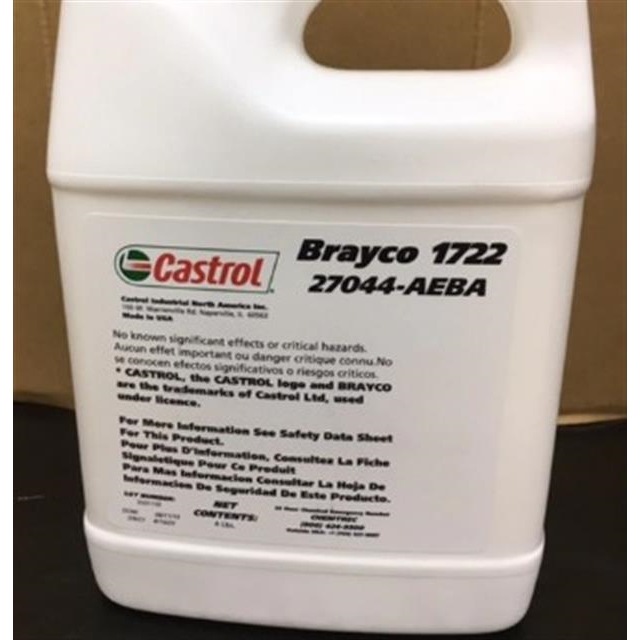 Castrol嘉实多Brayco1722 1723 1724齿轮泵通用 特种全氟醚润滑油