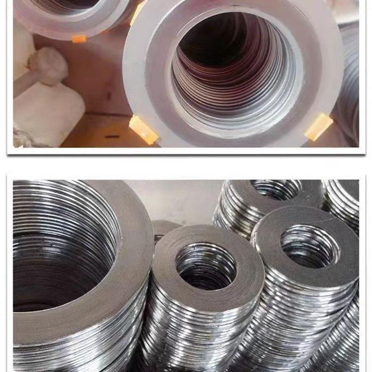 Hongsheng Supply 20610-2009 Customized Special Shape Valve Flange Graphite Composite Pad with Inner and Outer Ring Metal Rings