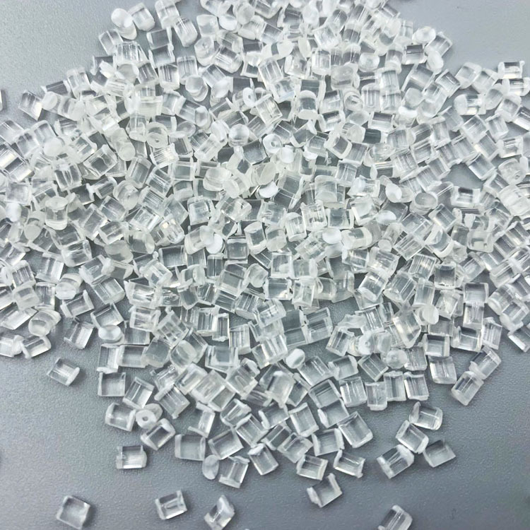 Jinzheng Plasticization supplies PMMA recycled particles with transparent injection molding colors that can be matched