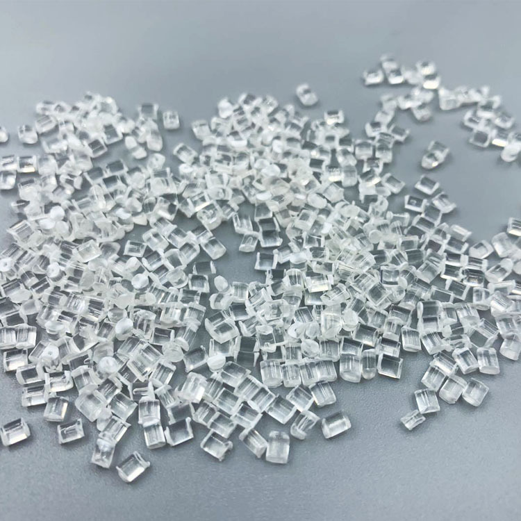 Jinzheng Plasticization supplies PMMA recycled particles with transparent injection molding colors that can be matched