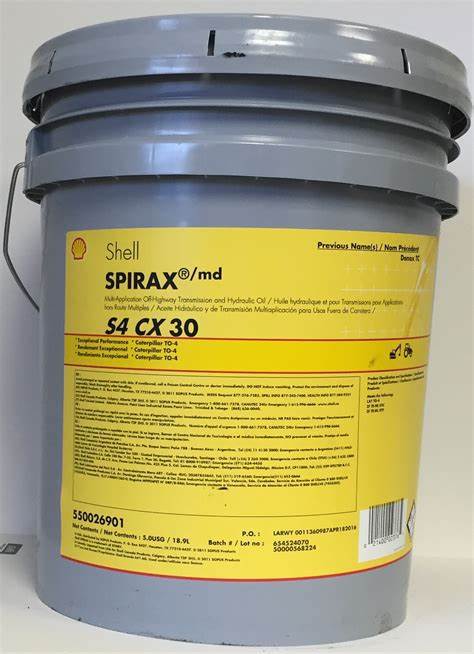 壳牌施倍力Spirax S4 CX 10W CX30 CX50号变速箱和液压系统润滑油