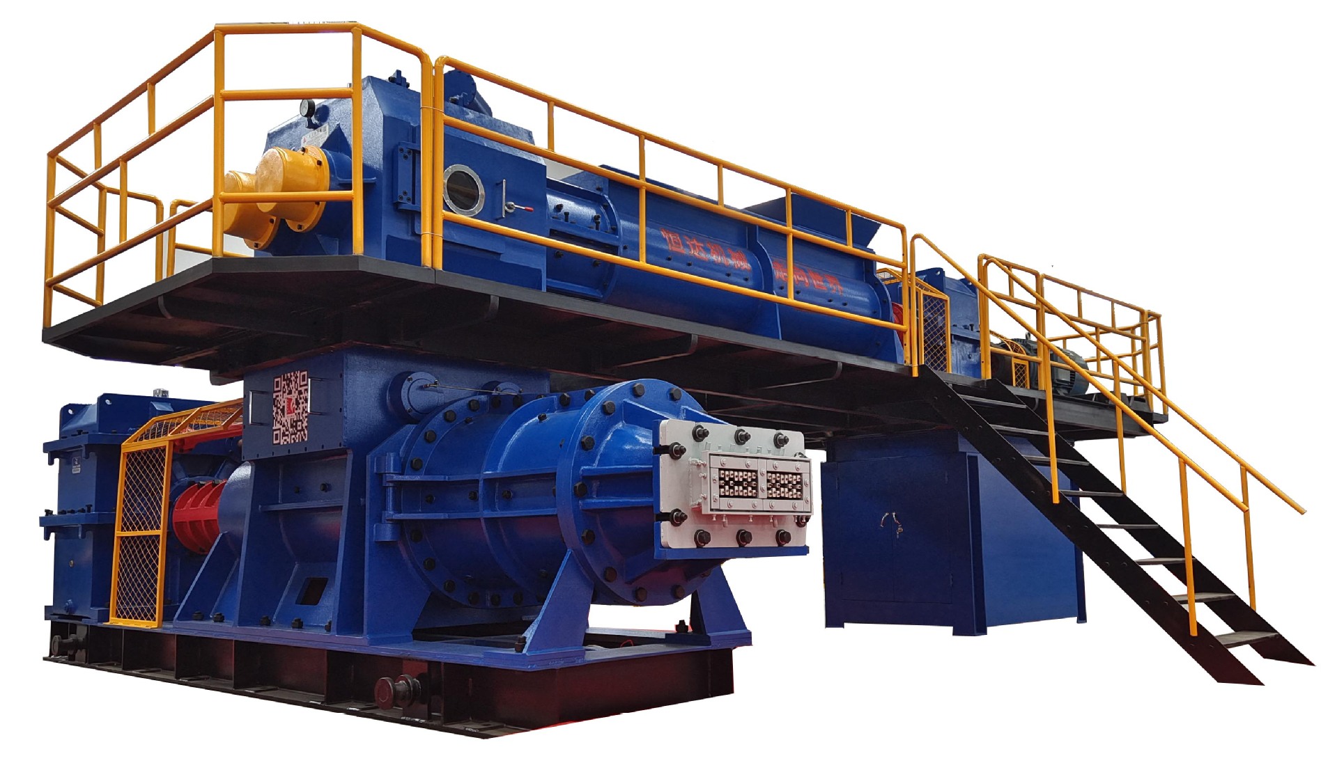 Extrusion molding brick machine, two-stage vacuum sludge brick making machine, exported to Vietnam clay brick machine