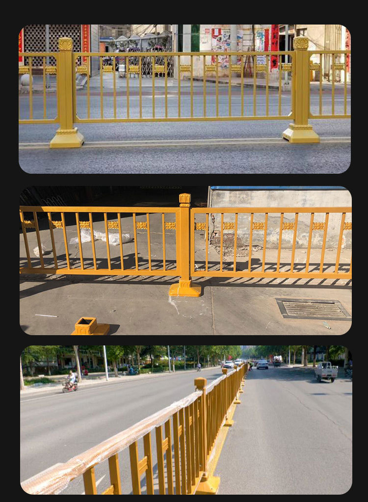 Customized color of gold guardrail, gold surface treatment, spray height of 1.2m, etc