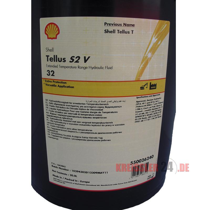 壳牌得力士Shell Tellus S2 V15 22 V32 37 V46 68 100工业液压油
