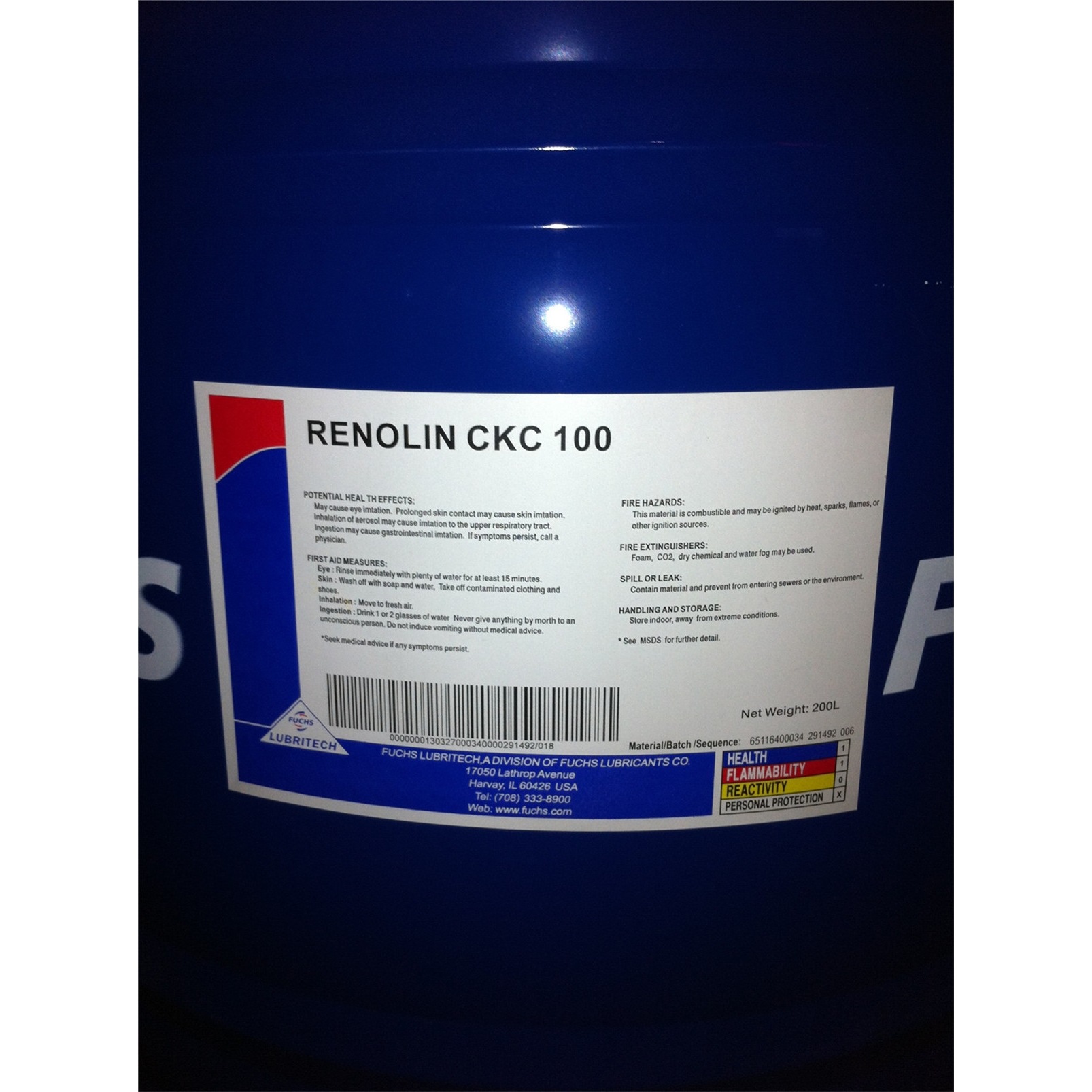 福斯极压工业齿轮油RENOLIN CKC 68 100 150 220# 320 460 680号