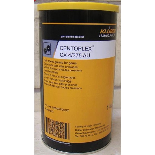 KLUBER克鲁勃CENTOPLEX CX4/375AU 小齿轮高速度齿轮润滑脂黄油