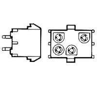 350762-4 线对板连接器 TE Connectivity 封装胶壳 批号22+