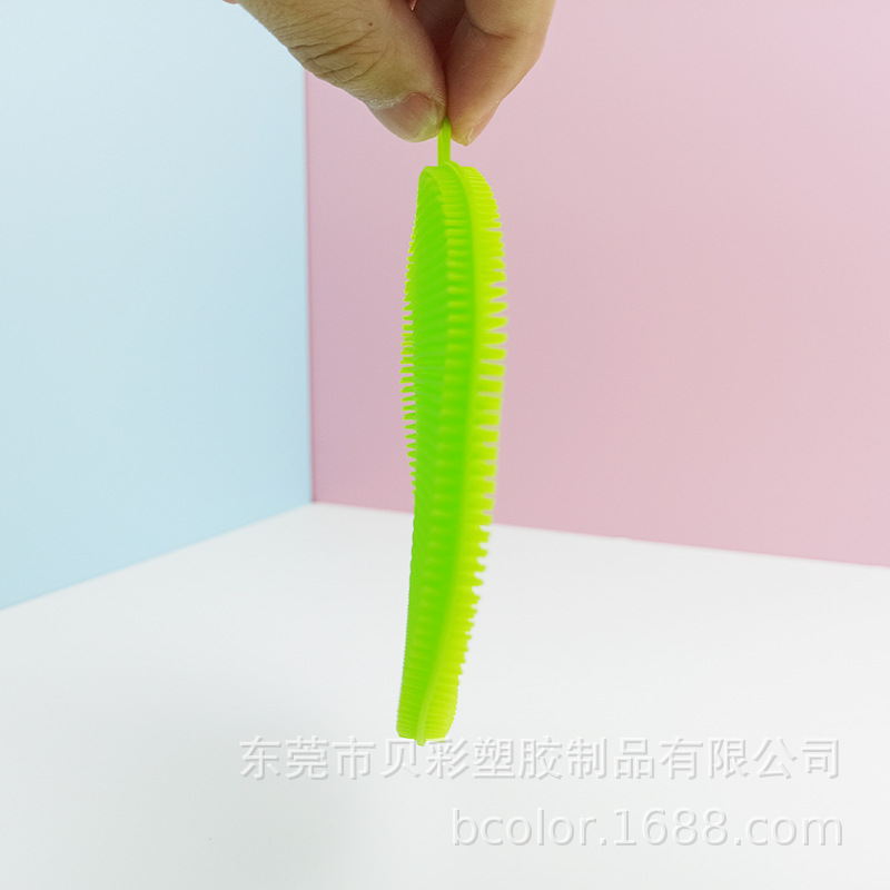 Customized silicone cleaning brush for dishes, dishes, cups, double-sided brush head with strong stain removal ability Silicone product factory