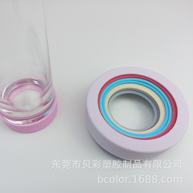 Customized silicone cup cover with monochrome, cartoon pattern, 3D three-dimensional effect, professional source manufacturer's response and cooperation are good