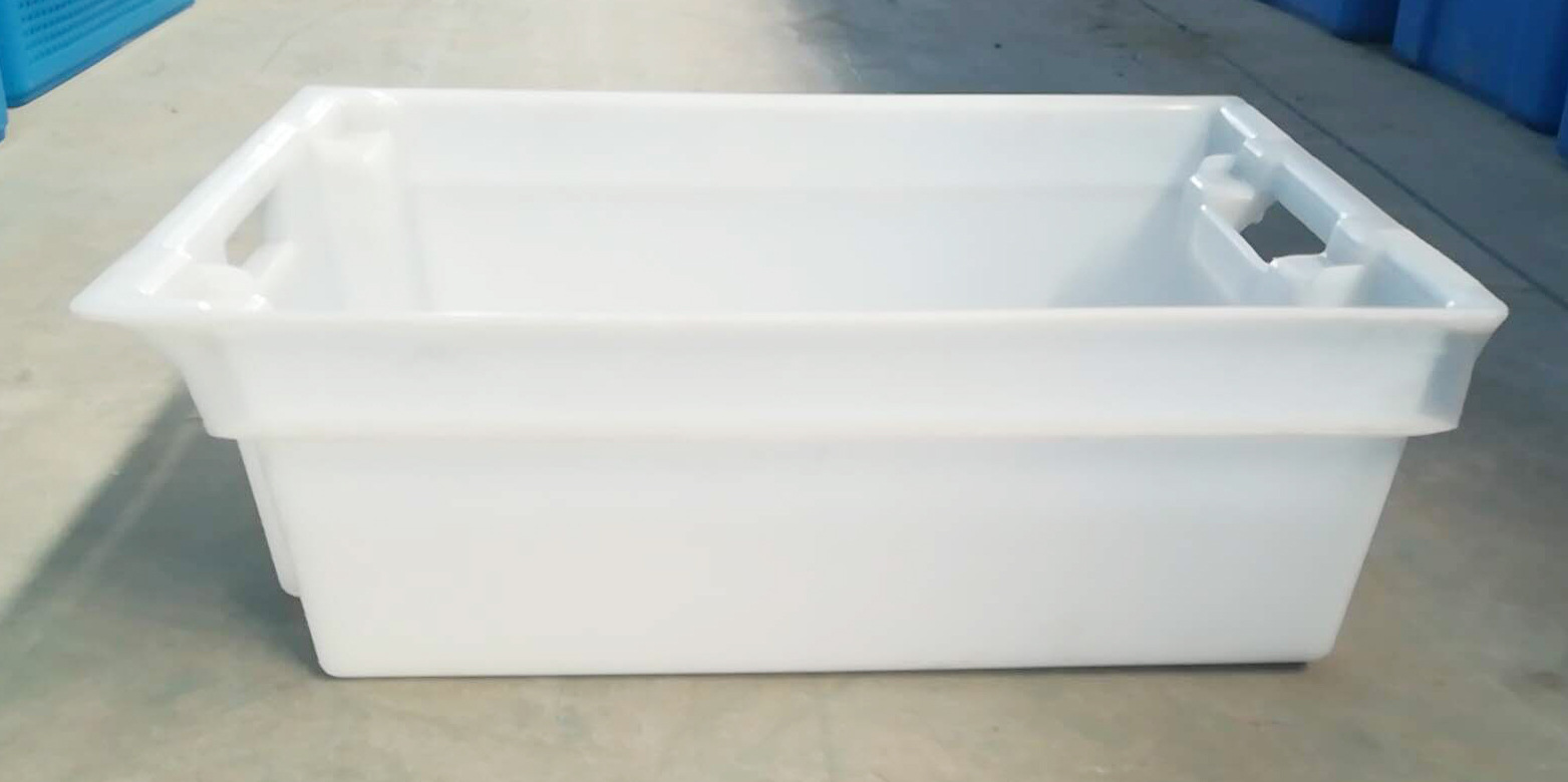 Plastic freezing basket, food cold fresh rectangular thickened meat box, frozen meat food cold storage, customizable