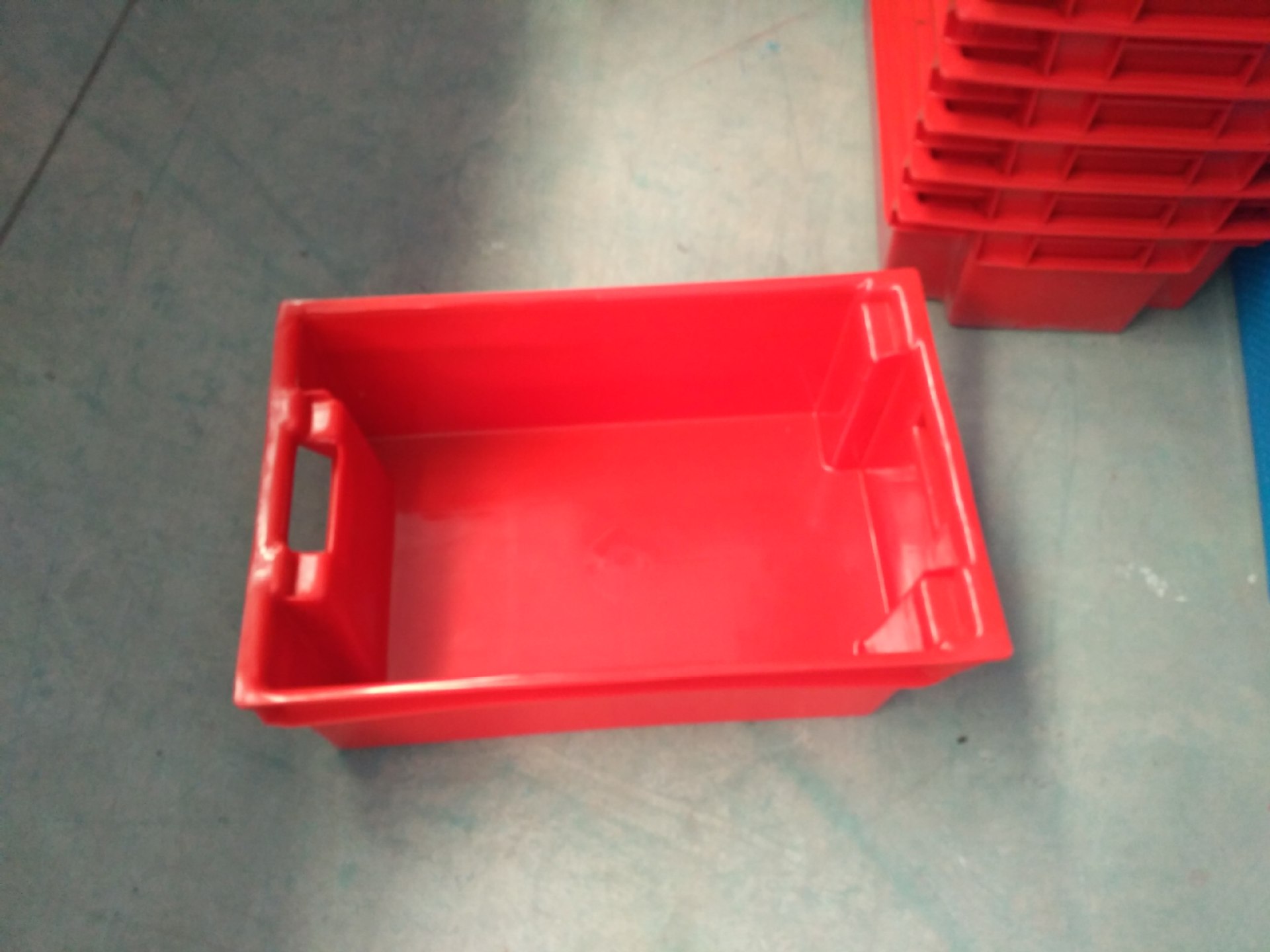 Plastic freezing basket, food cold fresh rectangular thickened meat box, frozen meat food cold storage, customizable