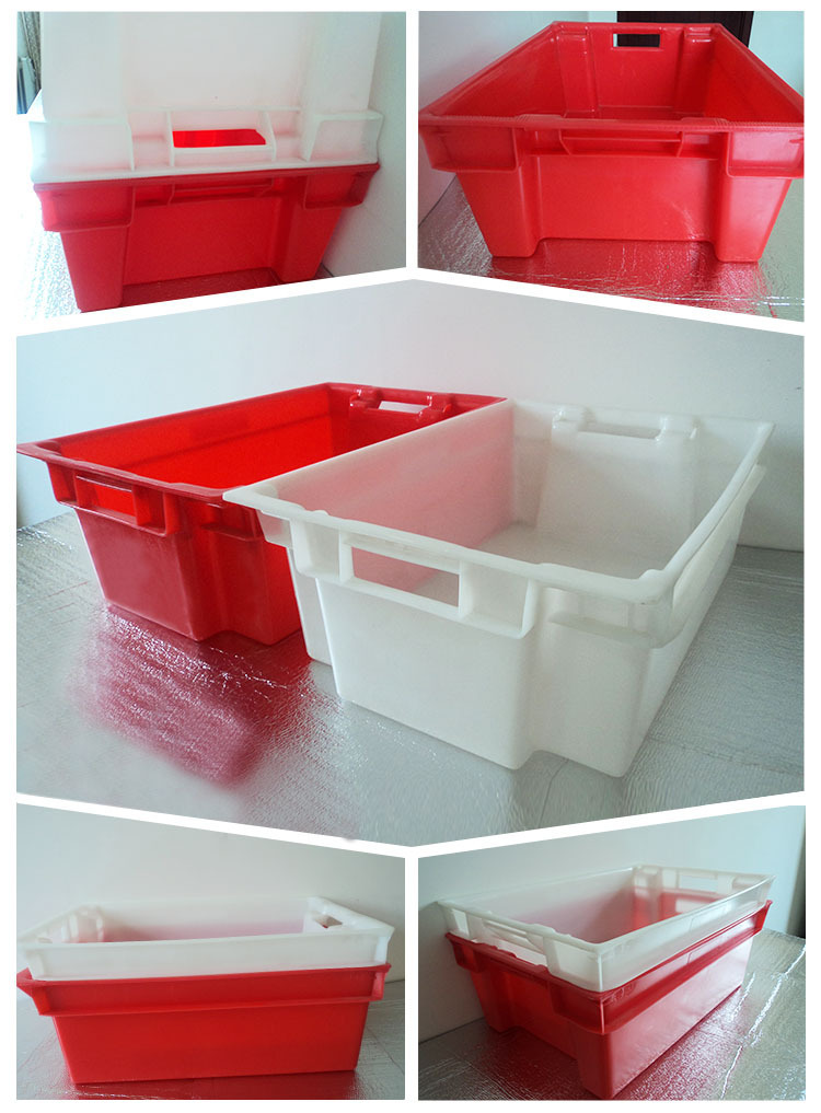 Plastic freezing basket, food cold fresh rectangular thickened meat box, frozen meat food cold storage, customizable