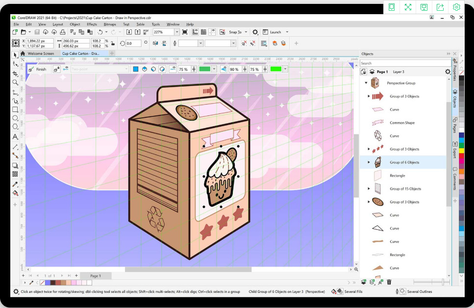 CorelDRAWGraphicsSuite 2021 Genuine CoreIDRAW Software