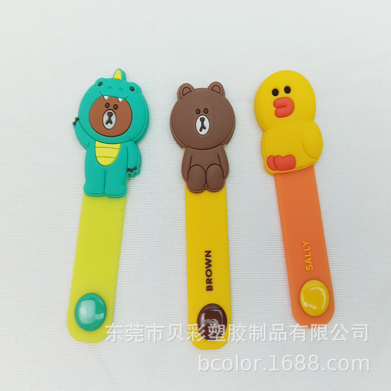 Silicone cable management device, card cable device, creative cartoon doll storage USB cable, silicone product manufacturer