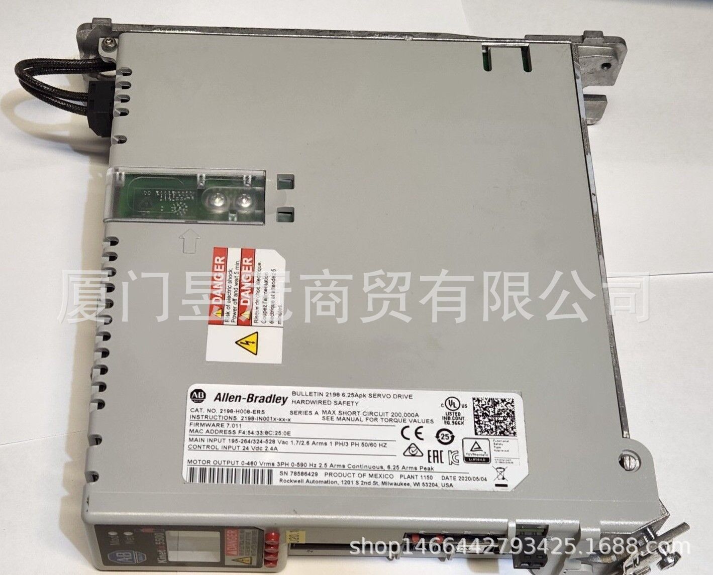 AB克罗韦尔 2198-H008-ERS 伺服驱动器 原厂原装全新顺丰包邮