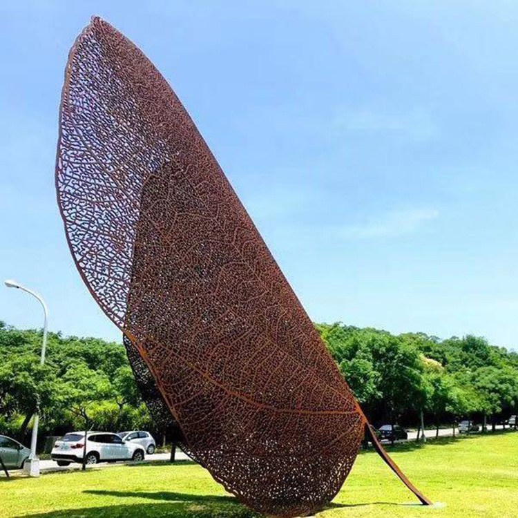 不锈钢雕塑定制 抽象曲面造型城市景观大摆件 金属铁艺镂空装饰品