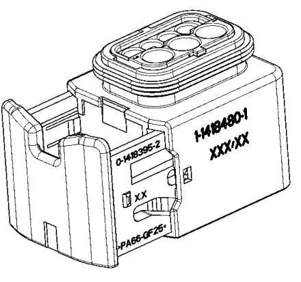 1-1418480-1 胶壳及附件 TE Connectivity