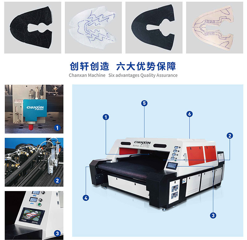 Fully automatic shoe material cutting and shoe upper drawing and cutting integrated machine, laser cutting machine, intelligent line drawing machine