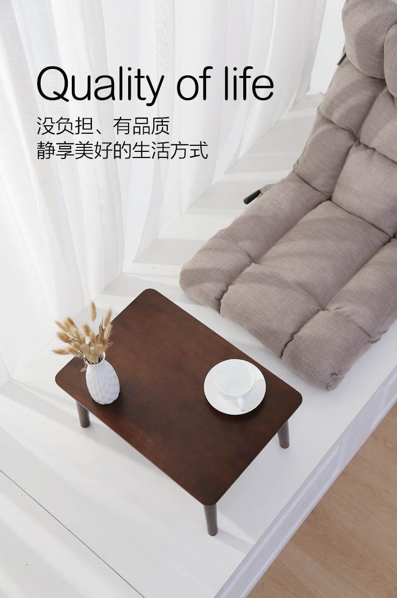 Tatami small table, household Zen tea making table, solid wood floating window, small tea table, simple and creative Japanese sitting low table