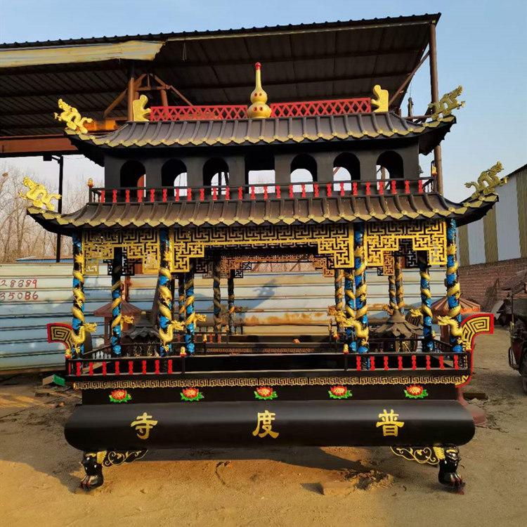 Temples, ancestral halls, and covered incense burners, with a length of 2-3 meters, can be customized with Jinzhong bronze carvings