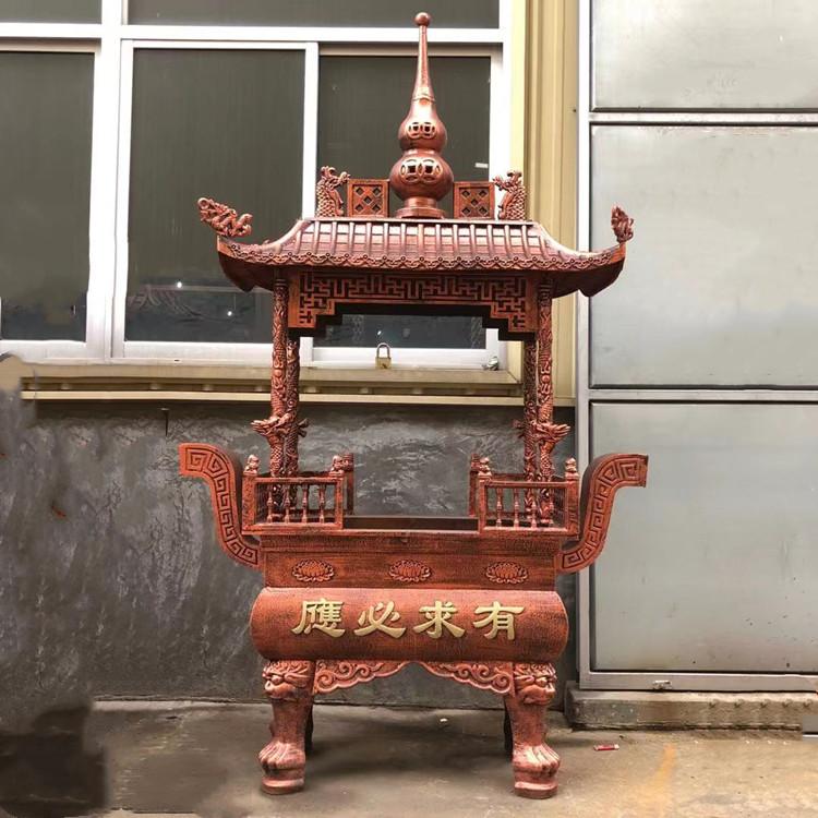 Temples, ancestral halls, and covered incense burners, with a length of 2-3 meters, can be customized with Jinzhong bronze carvings