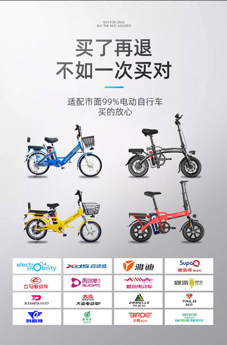 Customized electric vehicle battery 48V Haiba Silver Fish Lithium Battery Pack 36V Valet Delivery Folding Bicycle Exclusive