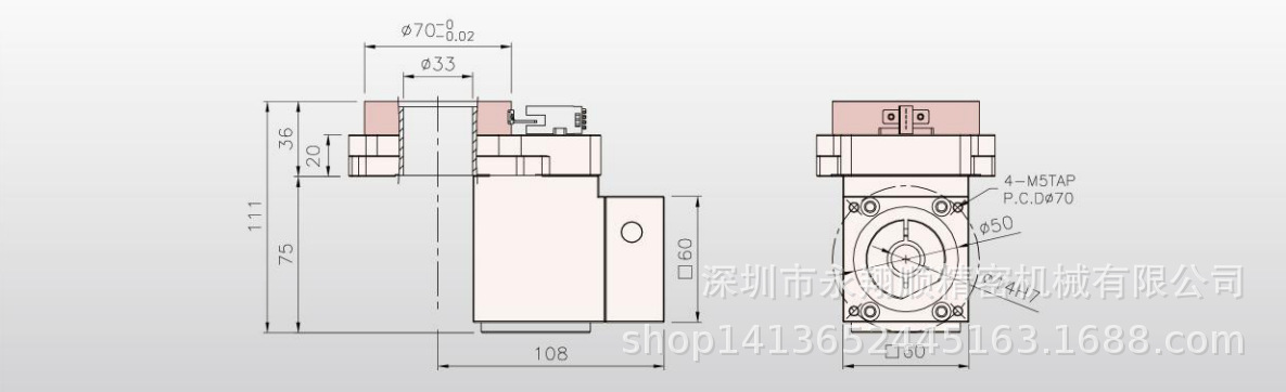 Jinghe DASEN hollow rotating platform high torque gear with large diameter center hole and large reduction ratio GD85K-18