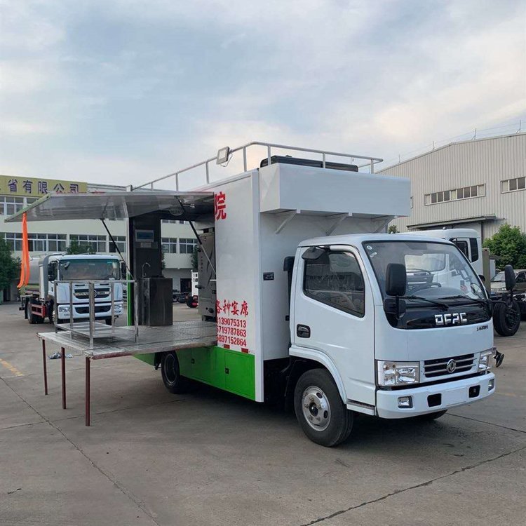 江淮骏铃v5流动厨房下乡餐车 流动宴席车 凉菜房空调齐全