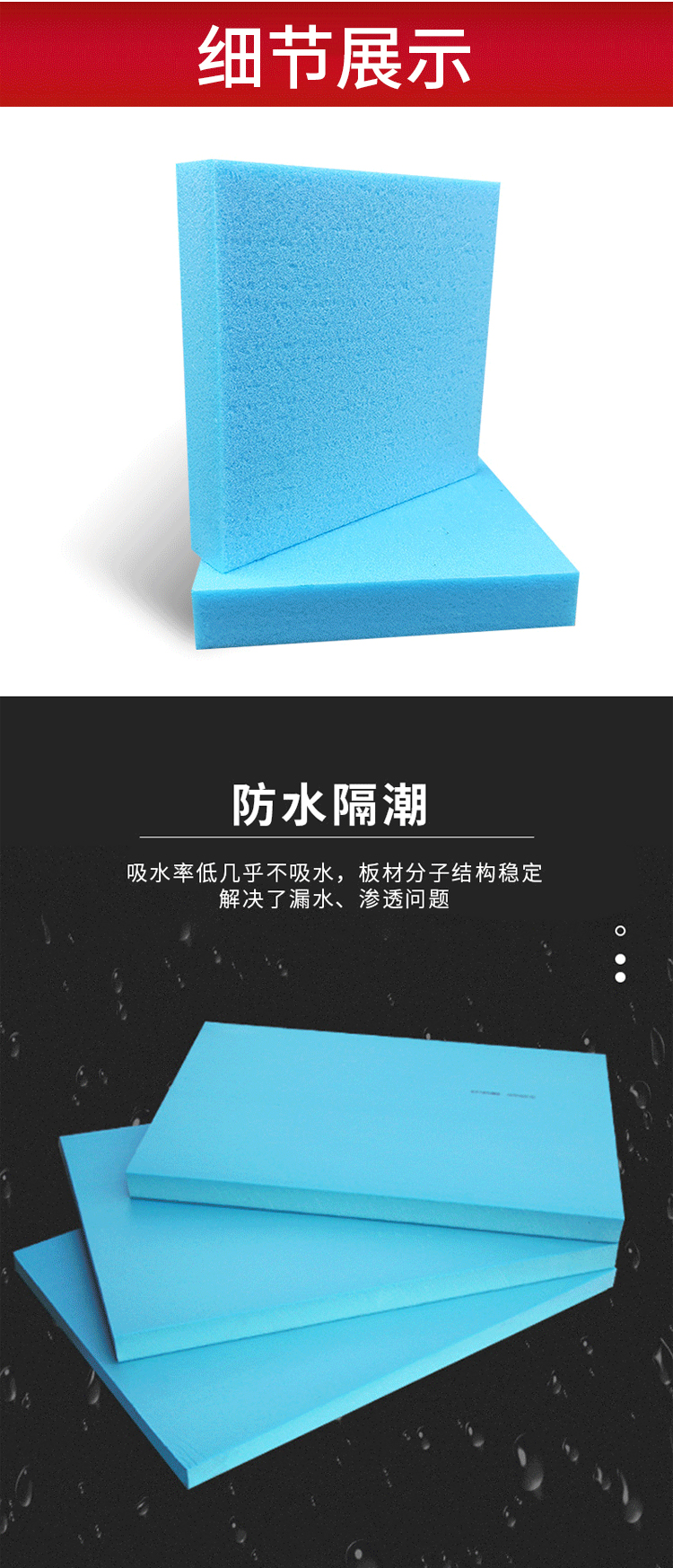 Green energy-saving exterior wall insulation wall insulation board high compressive foam board roof insulation