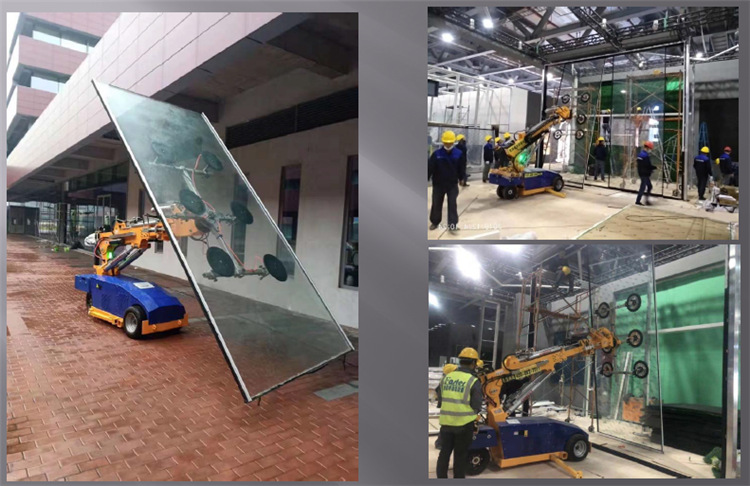 All terrain multifunctional curtain wall glass installation mechanical vehicle electric flipping vacuum handling suction cup mechanical vehicle WSR