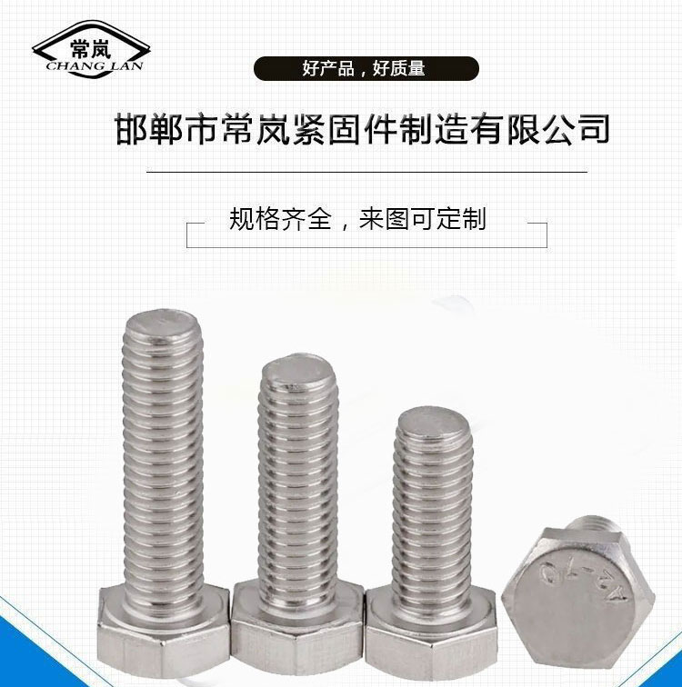 Changlan Supply 201 304 Stainless Steel Bolt Outer Hexagon Screw Wholesale M4-M48