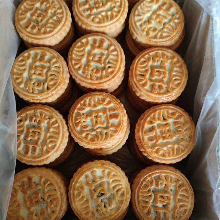 美味园食品生产加工 月饼定制 多种口味 金黄饱满 皮薄馅大 月 饼批发