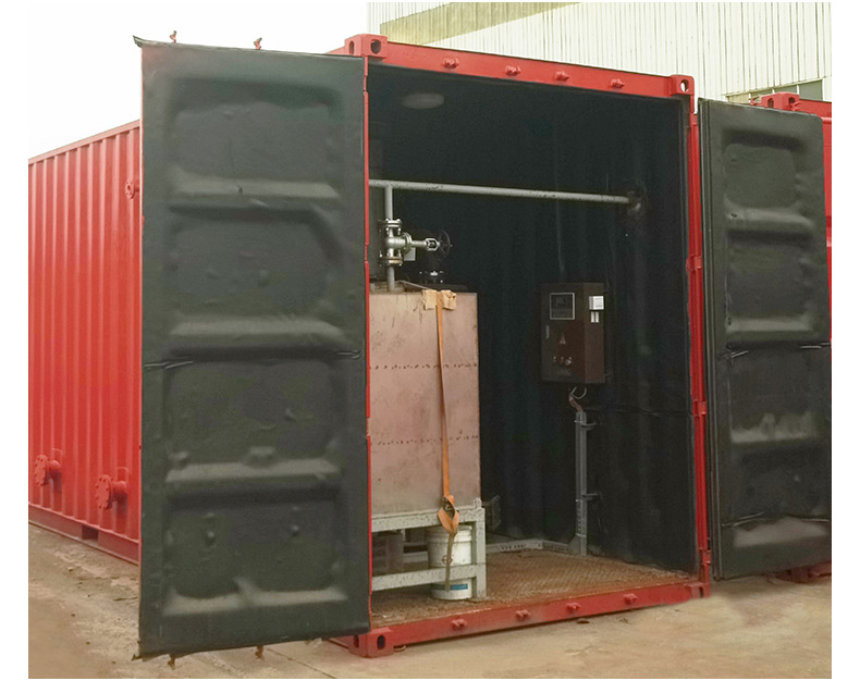 Container steam boiler Integrated steam boiler Container boiler Skid mounted oil fired boiler