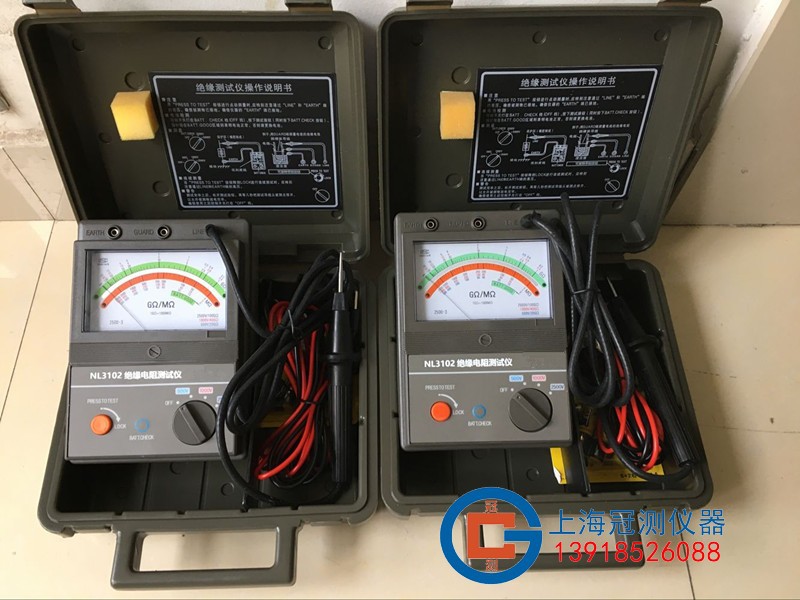1000/2500V/5000V绝缘电阻测试仪/指针式高压兆欧表NL3102/NL3103