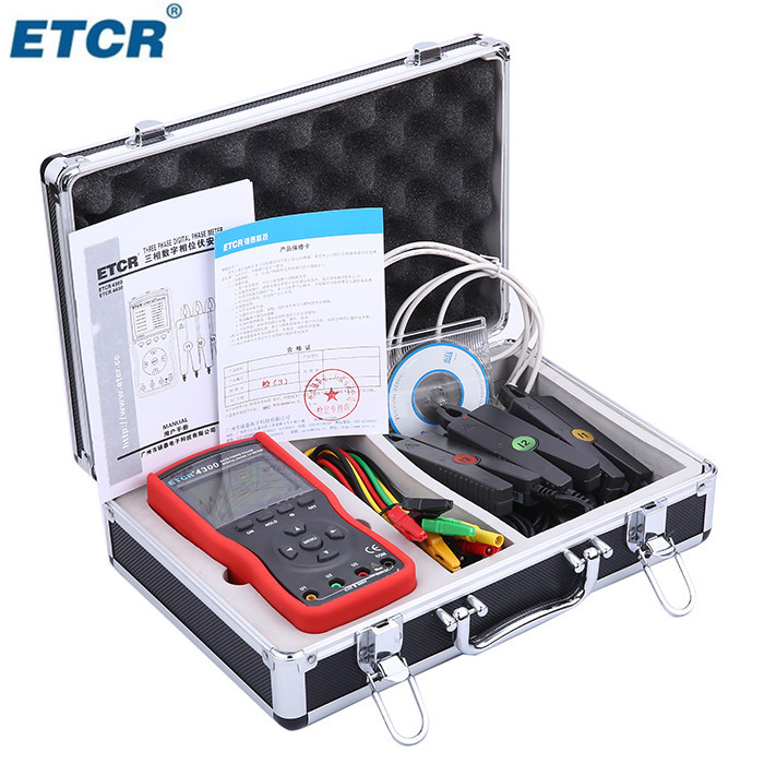 ETCR4300三相数字相位伏安表 数字相序表电压表