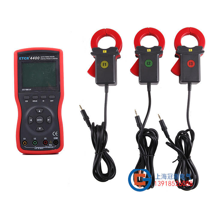 ETCR4400三相相位表/三相数字相位伏安表/全自动换档/ 大口径钳表