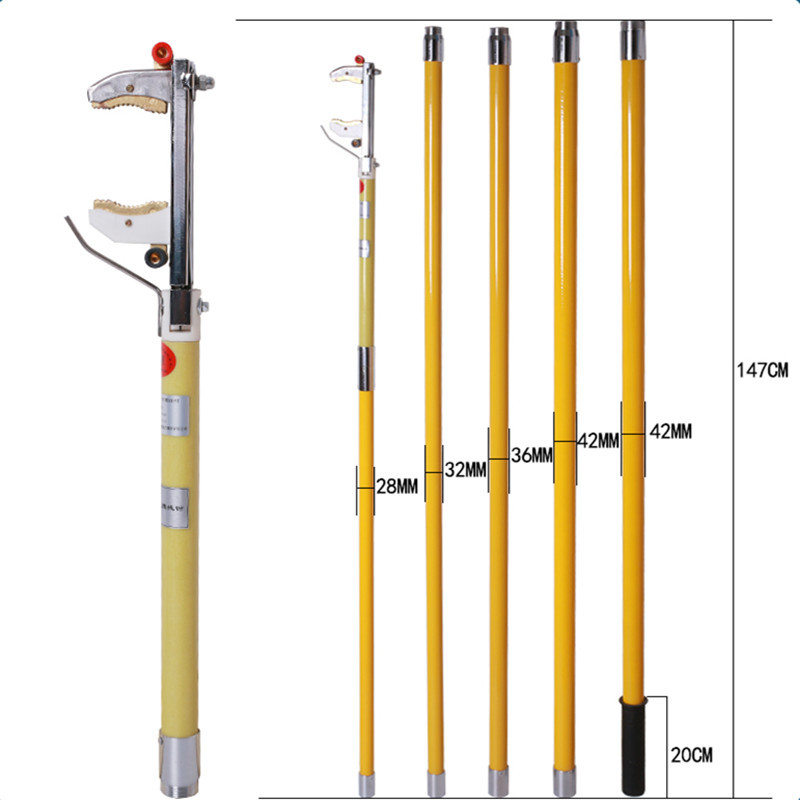 TD-1168型6米8米10米多功能高压高空接线钳110KV 电力检修绝缘钳