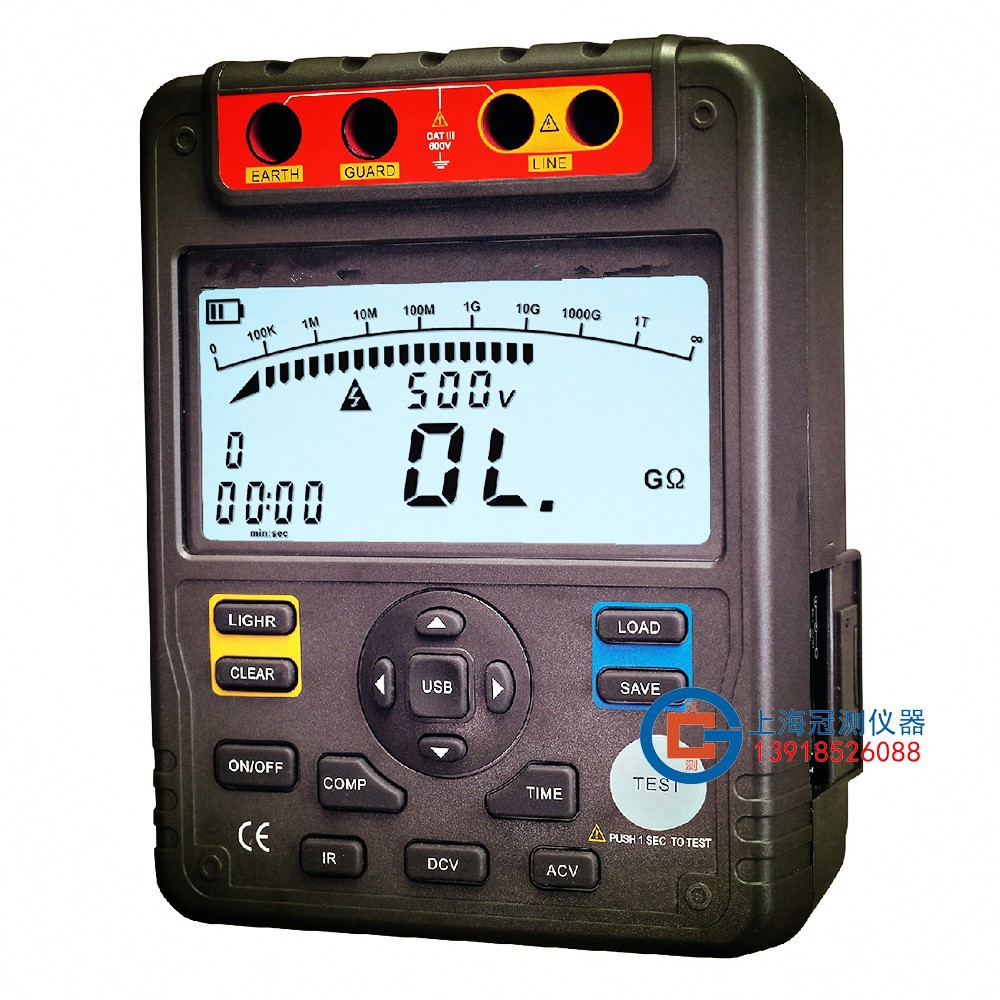 GC2671D数字兆欧表（2500V，极化指数）数字式绝缘电阻测试仪