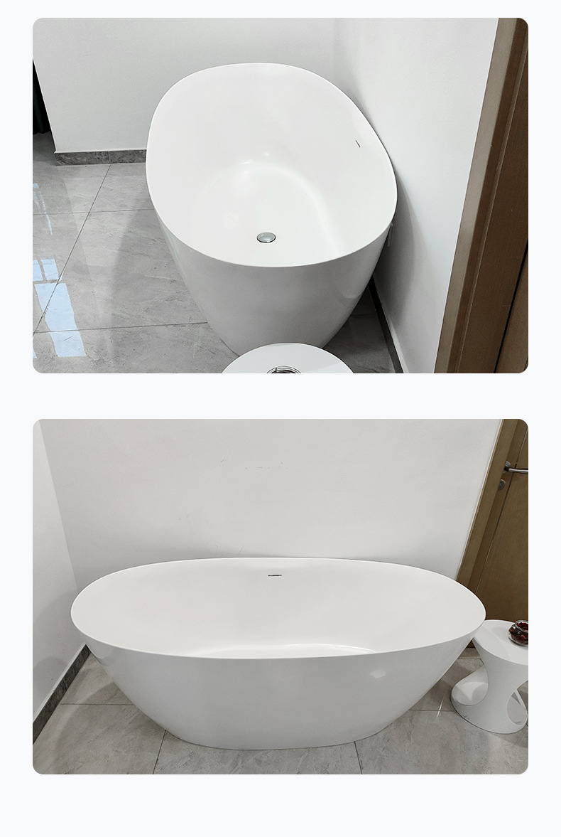 Production and processing of ultra-thin bathtubs, acrylic bathtub, beauty salon, villa community 801A-03