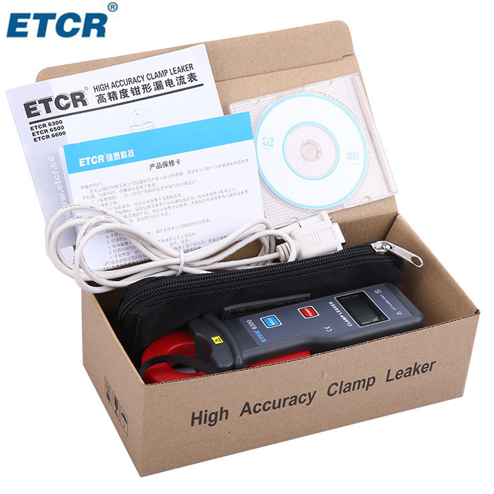ETCR6500高精度钳形电流表交流漏电流钳表300A 带RS232接口